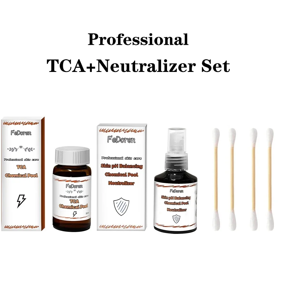 30ml casca química da pele de alta potência 50% 20% tcaacid para a pele escura suavizar o corpo descascar a pele morta esfoliante hidratante