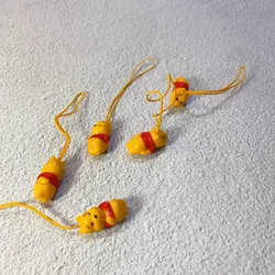 Genuine Bulk Q Version of The Little Yellow Bear In Red Clothes Cartoon Peripheral The Model Toys Key Bag Decoration