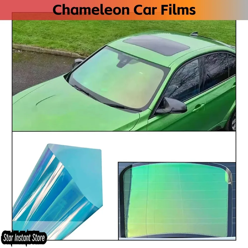 

Нано-керамическая тонировочная пленка для окон, 80% VLT 1,52x30 м, солнечная пленка для изменения цвета хамелеона, защита от ультрафиолета, защита автомобильного стекла