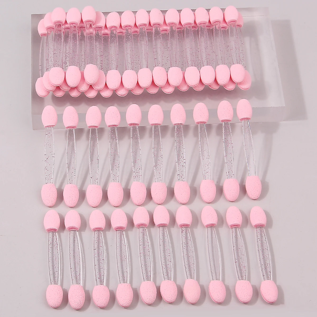 10/20/50/100PCS多機能双頭スポンジアイメイクブラシは、ネイルの汚れや汚れツールとしても使用できます。