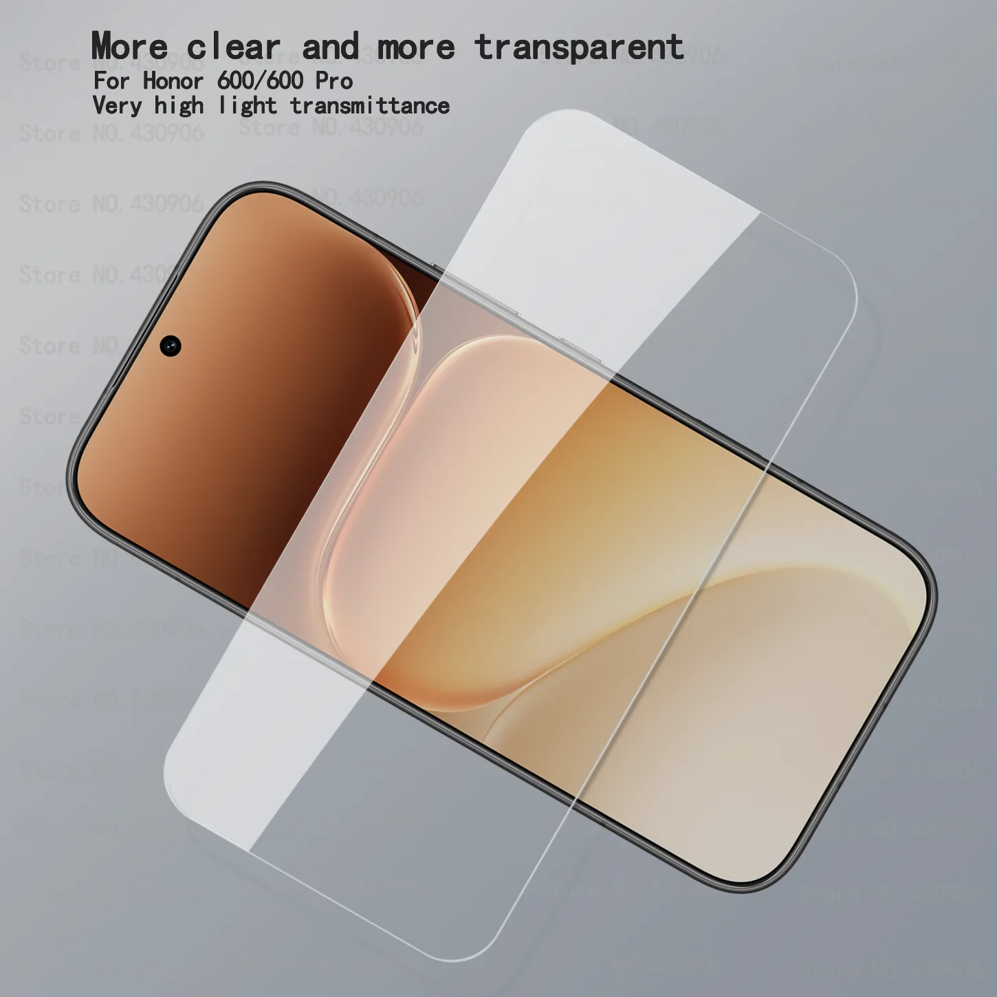 Für Honor 600 Pro Displayschutzfolie, hochwertige transparente Hartglasfolie für Honor 600 2.5D 9H – Detail 1
