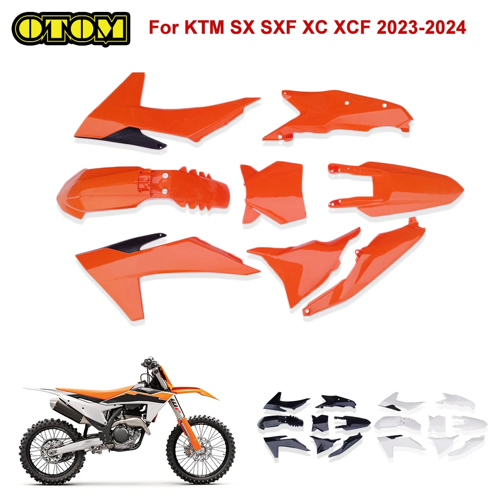For KTM 2023-2024 Motorcycle Full Plastic Kit Body Fairing Cover Fuel Tank Guard Side Panel Fender SX SXF XC XCF 125 250 350 450