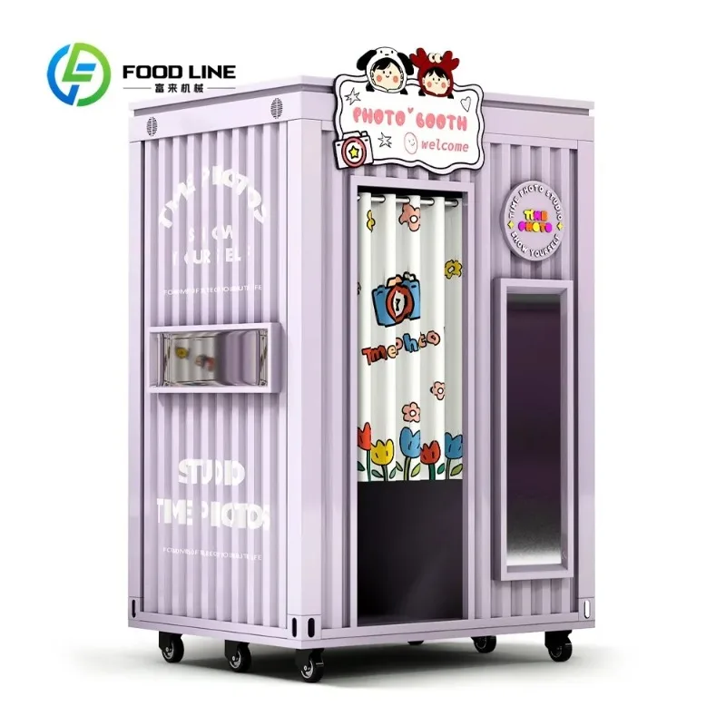 Photo Booth Self-service Instant Camera Photo Station Customized 24-hour Photo Vending Machine for Birthday