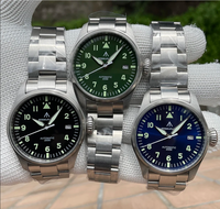 STEELDIVE Men Pilot Watch 39mm Automatic Mechanical Wristwatch Diver 20ATM Waterproof C3 Luminous Sapphire NH35 Military