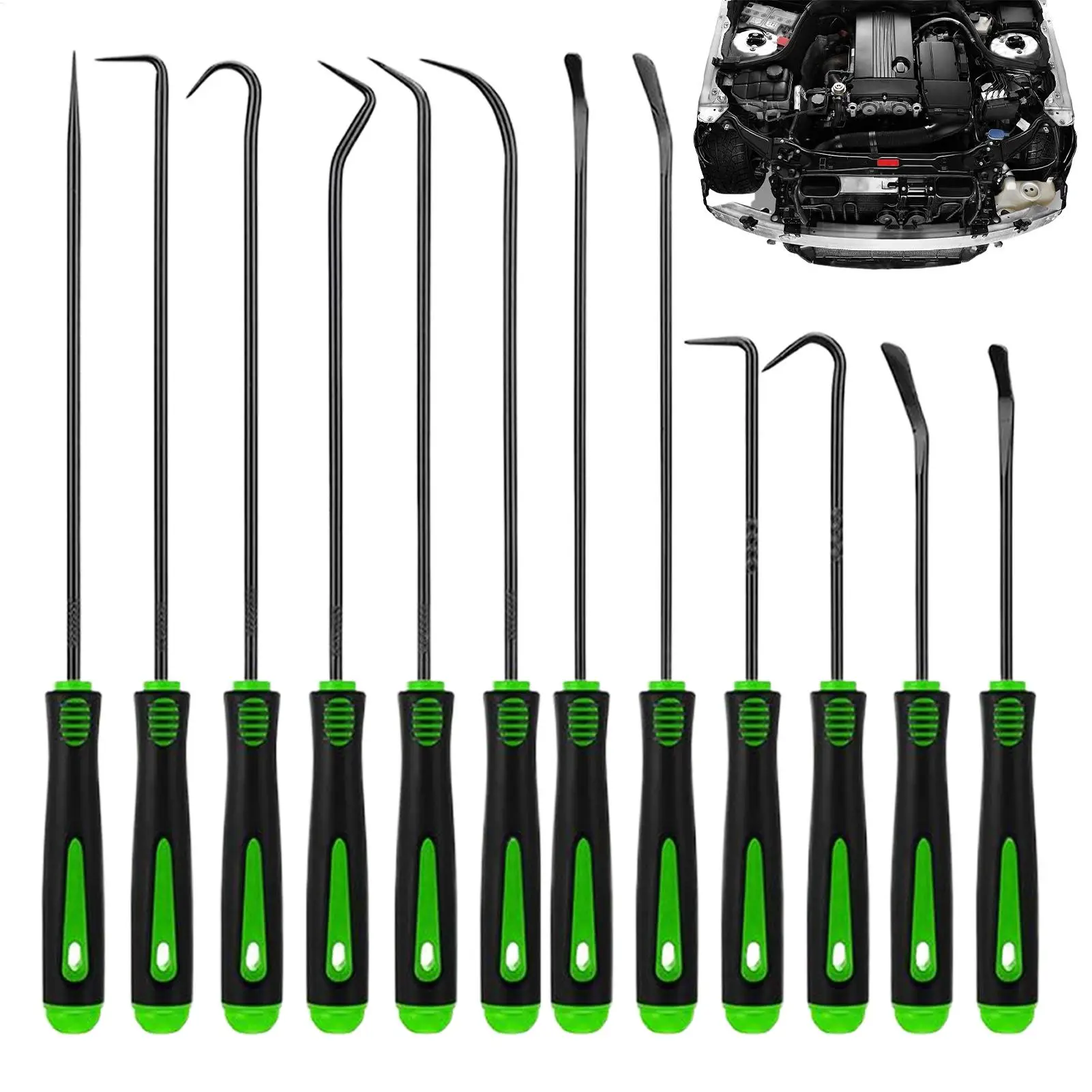 12Pcs Car Oil Seal Screwdriver Set Hose Removal Hook Set O Seal Gasket Puller Remover Pick Hooks Repair Tools Craft Hand Tool