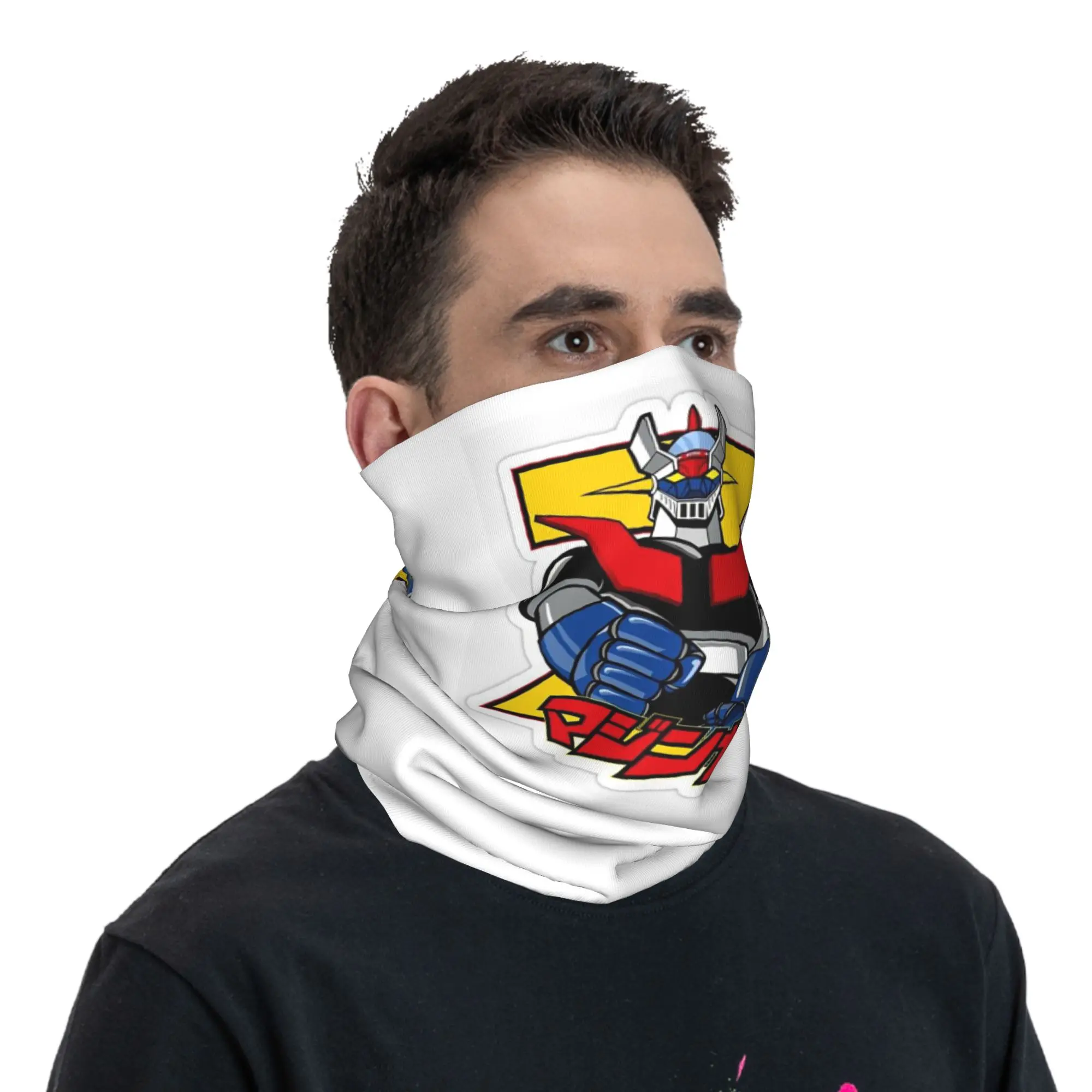 

Mazinger Z Mad Robot Bandana Neck Cover Printed Face Scarf Multifunction Face Mask Running Unisex Adult Breathable