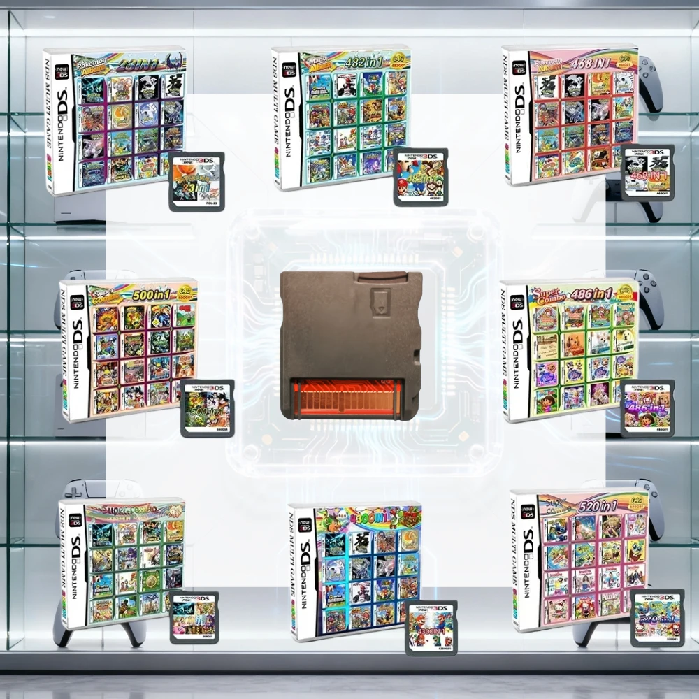 High Quality Video Game Card Multi Games 4300 in1 Compilation DS NDS 3DS 3DS NDSL Game Cartridge Card Handheld Player (R4 Card)