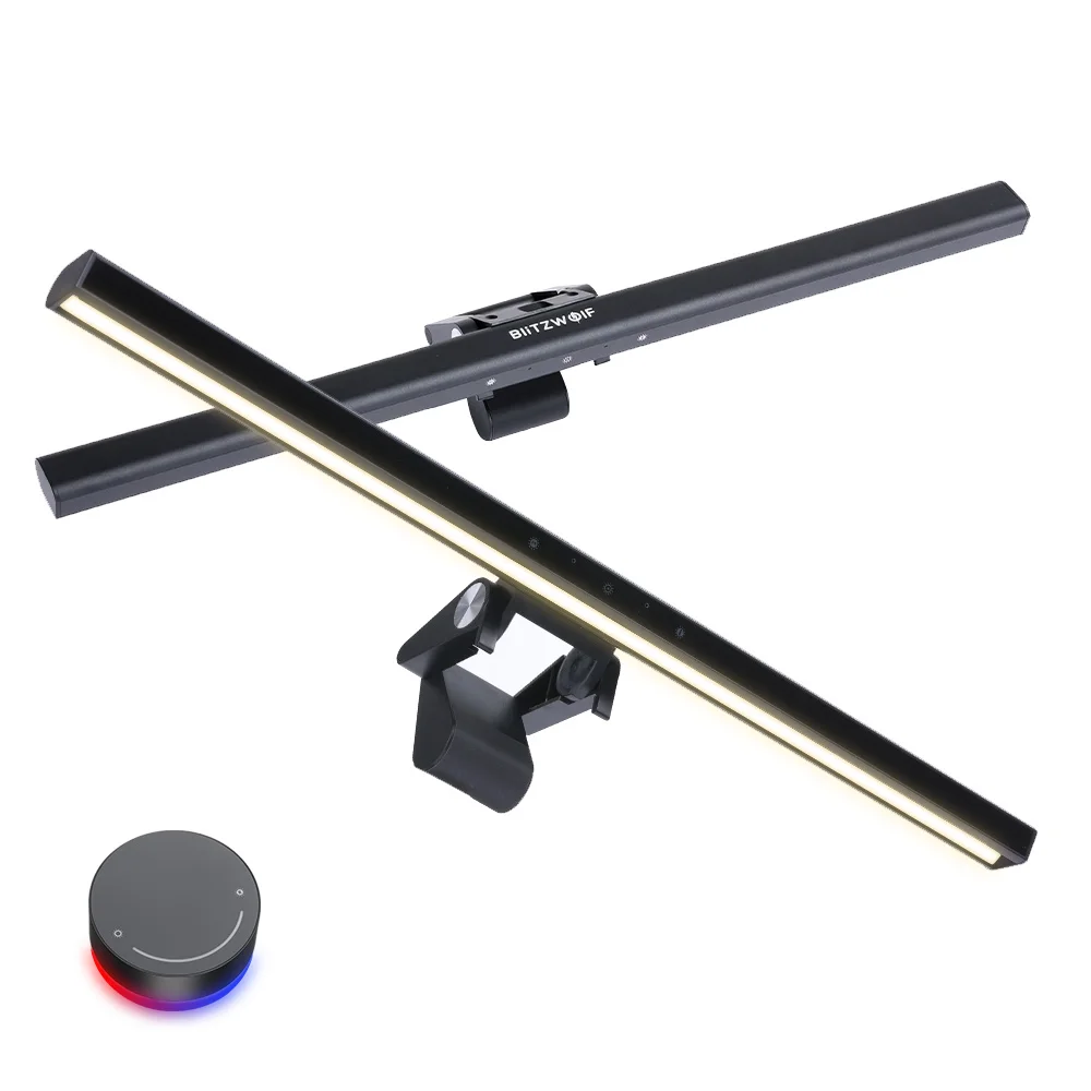 BlitzWolf BW-CML6 RGB شريط إضاءة لشاشة الألعاب مع جهاز تحكم عن بعد لاسلكي لاقط ديناميكي ستبليس يعتم للكمبيوتر