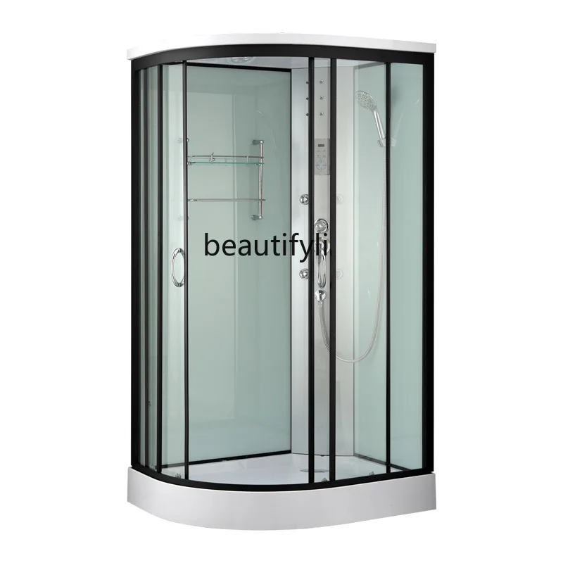 

Integral shower room, bathroom, household integrated bath room, glass dry and wet separation, partition artifact