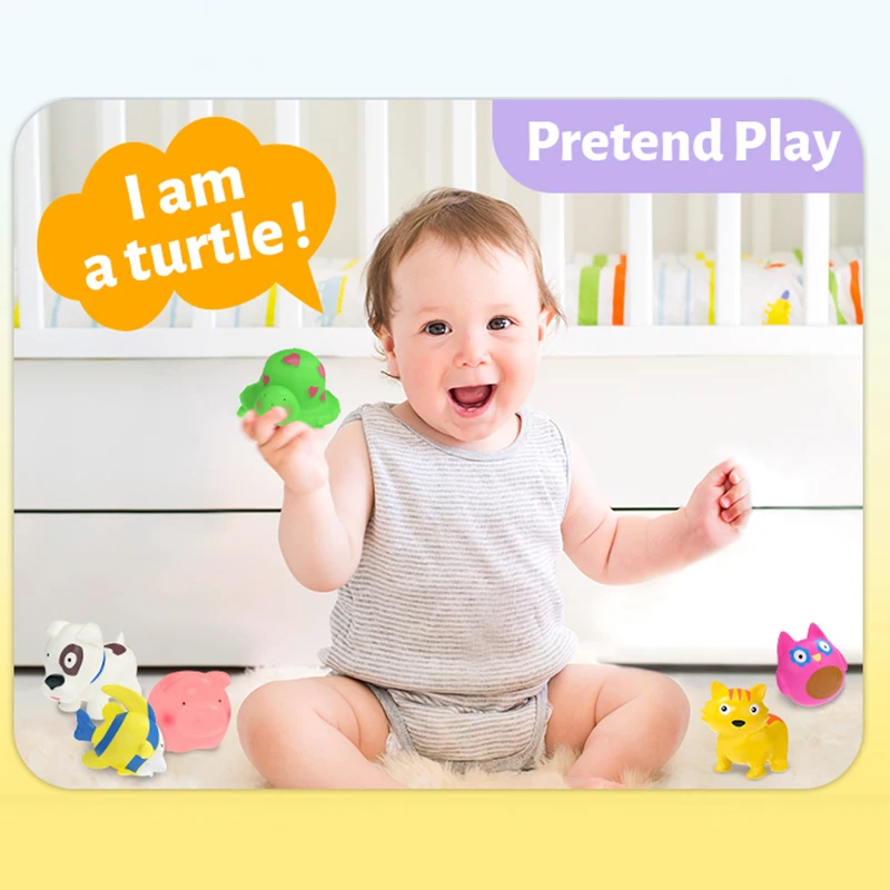 لعبة حمام الطفل غير المسامية ألعاب مياه السباحة لينة المطاط لطيف الحيوانات الكلب القط الأسماك خنزير السلاحف الاطفال الأطفال هدايا مضحكة