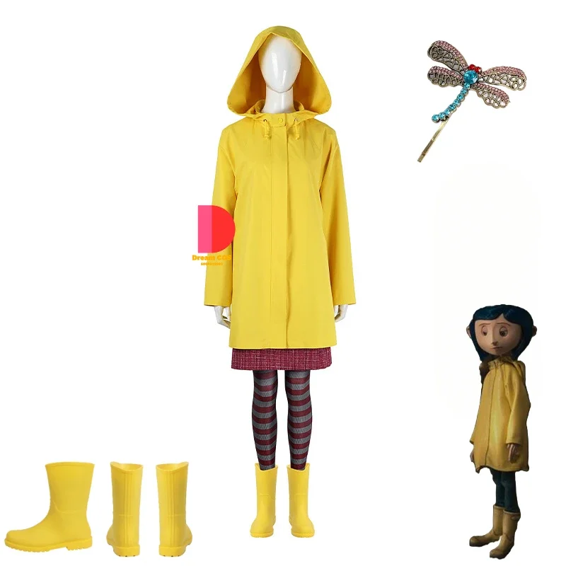 

Coraline The Secret Door Caroline High Quality Cosplay Costume Shoes Accessories Fashion Christmas New Year Carnival Uniform