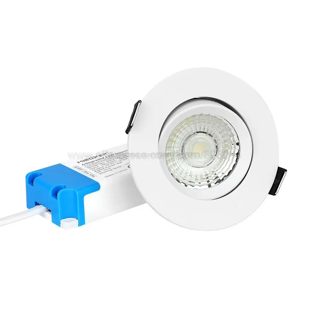 MiBoxer 6W Dual White CCT LED Downlight AC110V 220V DW2-06A-RF High CRI COB LED Chip Smart 2.4G RF Remote WiFi APP Voice Control