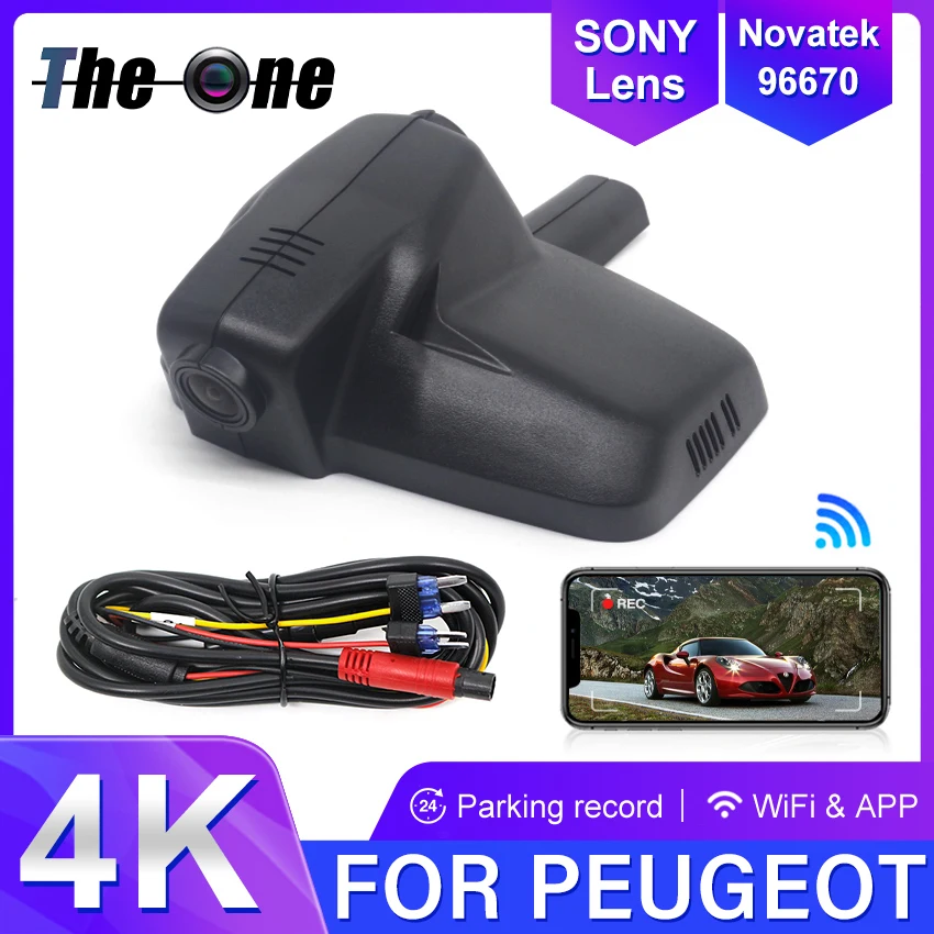 

Hidden Dash Cam Car DVR Camera Video Recorder WIFI 24H Parking Monitor For Peugeot 408 308 2015 2016 2017 2018 2019 Dashcam