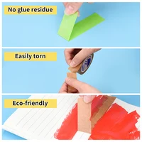 10/50m Color Masking Tape Black Decoration Masking Spray Paint Traceless Student Office Art Painting Sticker 4