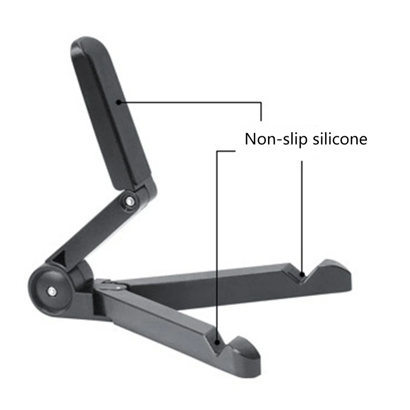 Record Holder Skidproof Foldable Desgin Turntable Holder Cellphone Computers Tablets Stands Tabletop Storage Rack