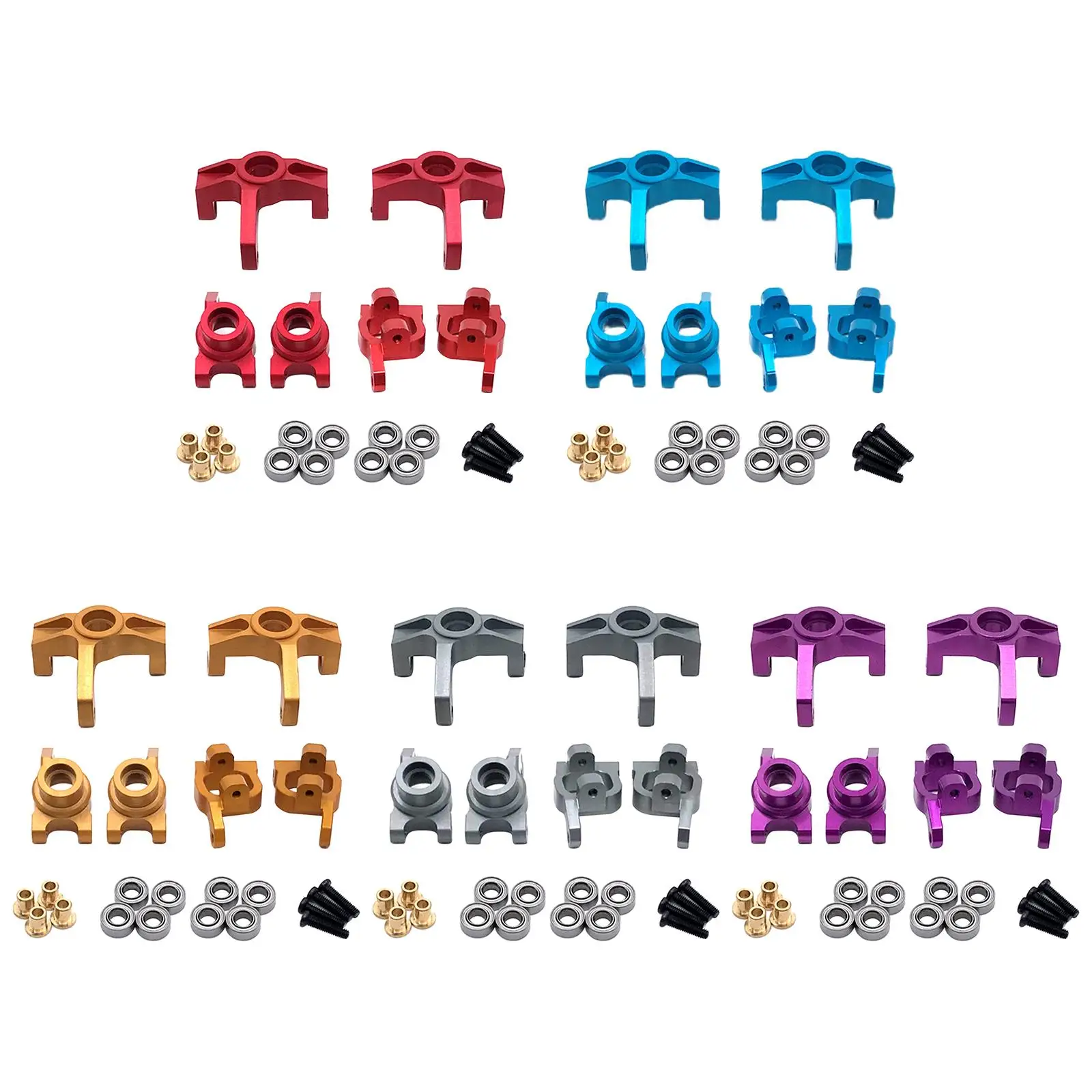 

Металлические комплекты держателей рулевой ступицы для обновления, комбинированный набор для Wltoys 124016 124017