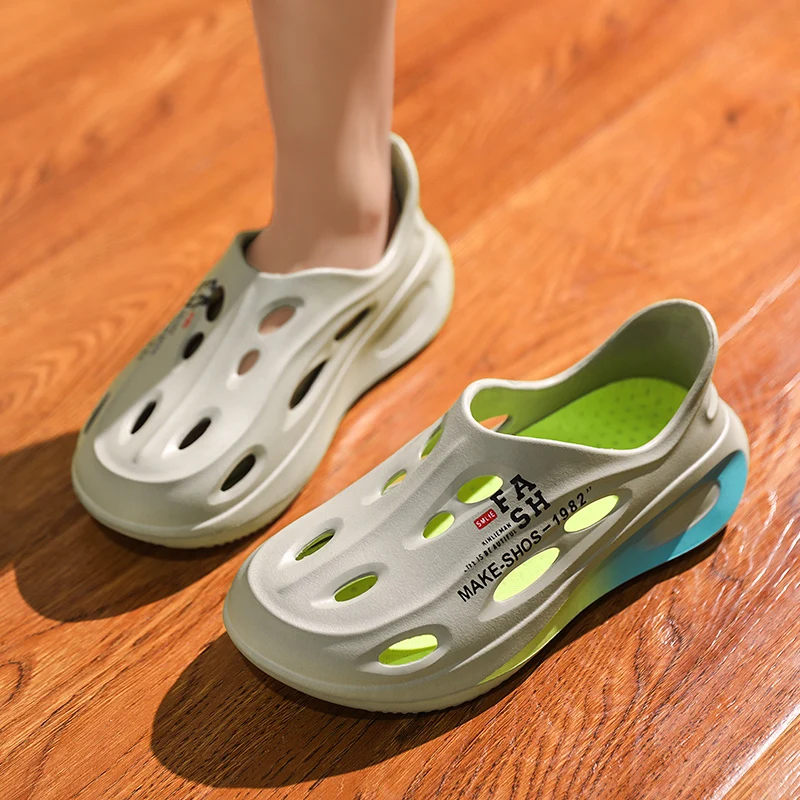 

Мужские резиновые сапоги, летние, противоскользящие, устойчивые к запаху, полые, для улицы, Fiing Water oes, очень Rider Work Clog oes