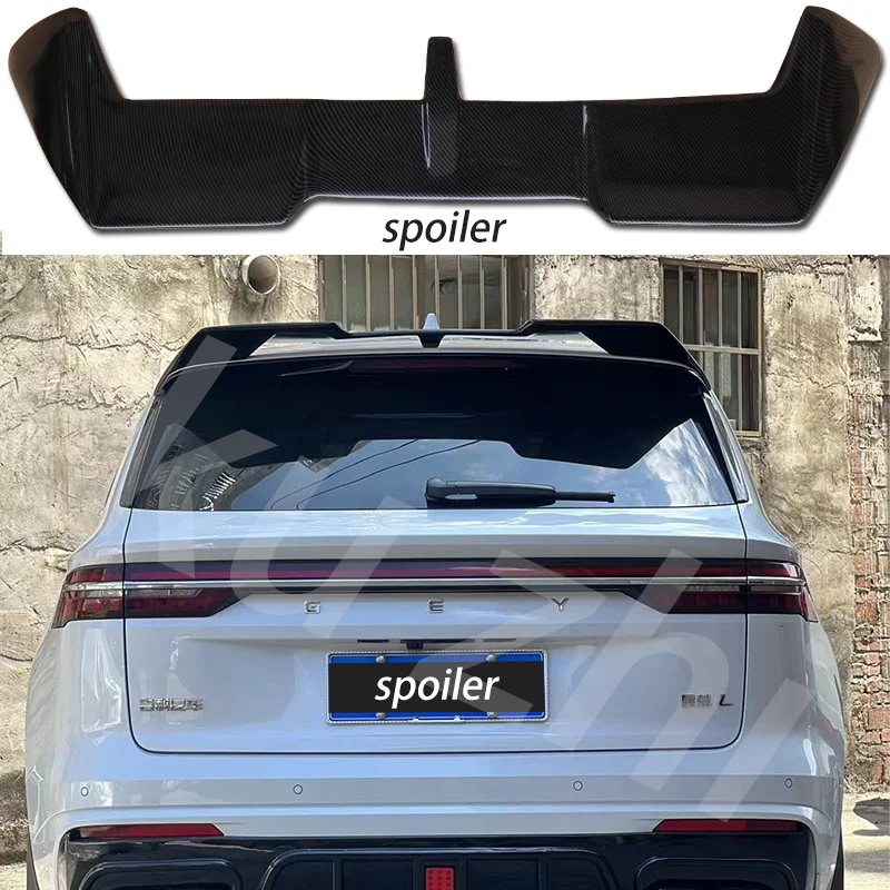 Suitable For Geely Monjaro Roof Rear Spoiler High-Quality Fiber Material Roof Rear Spoiler Tail Wing