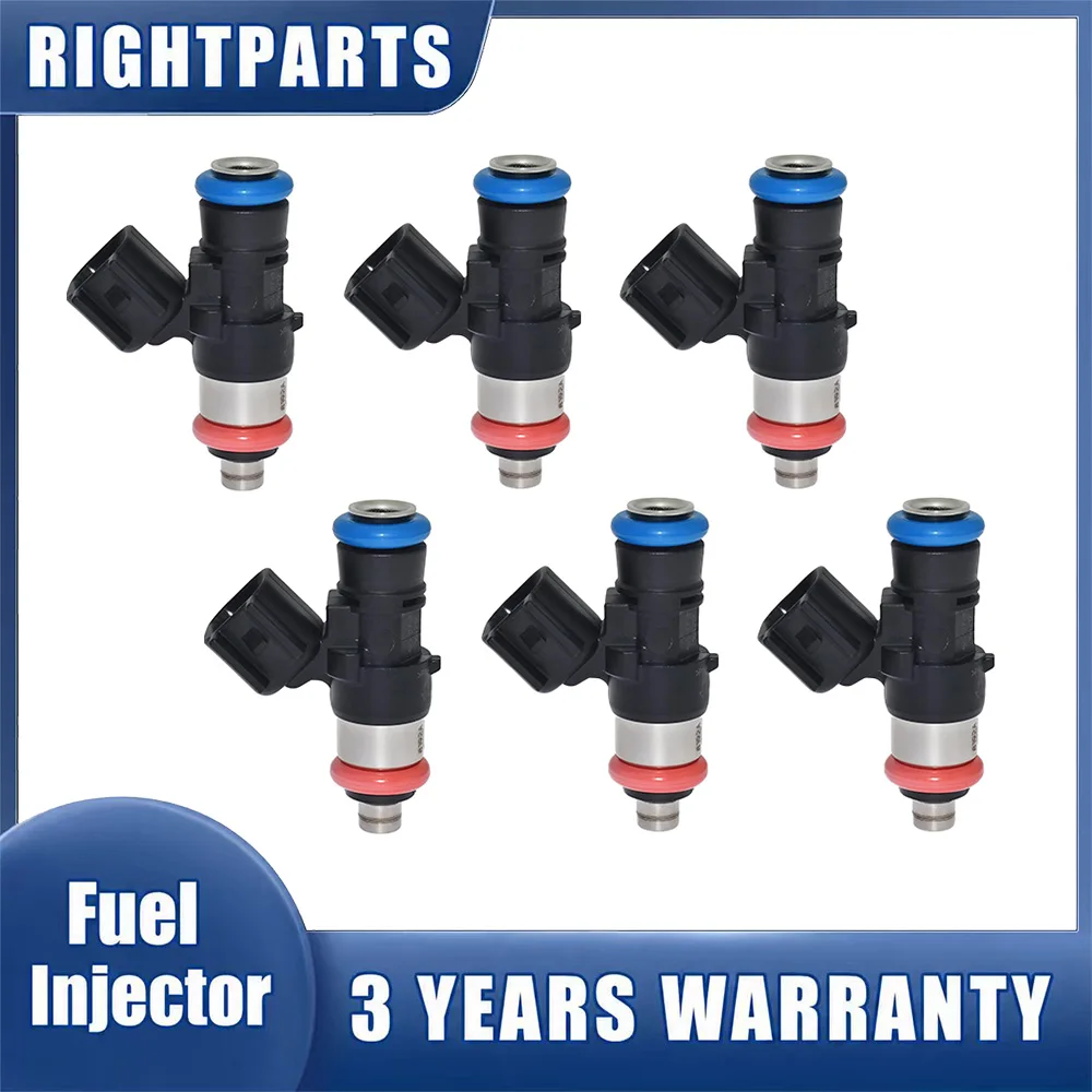 6pcs 0280158191 FJ1116 Fuel Injectors For Ford Edge Explorer F150 Flex Mustang 3.5L/3.7L V6 Lincoln Continental MKS MKT MKX MKZ