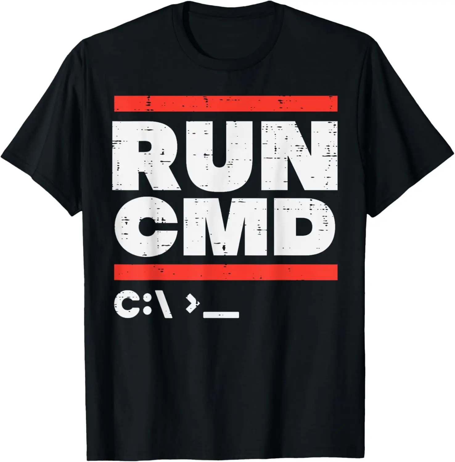 Run Cmd System Administrator Programmer Sysadmin Men Women T-Shirt