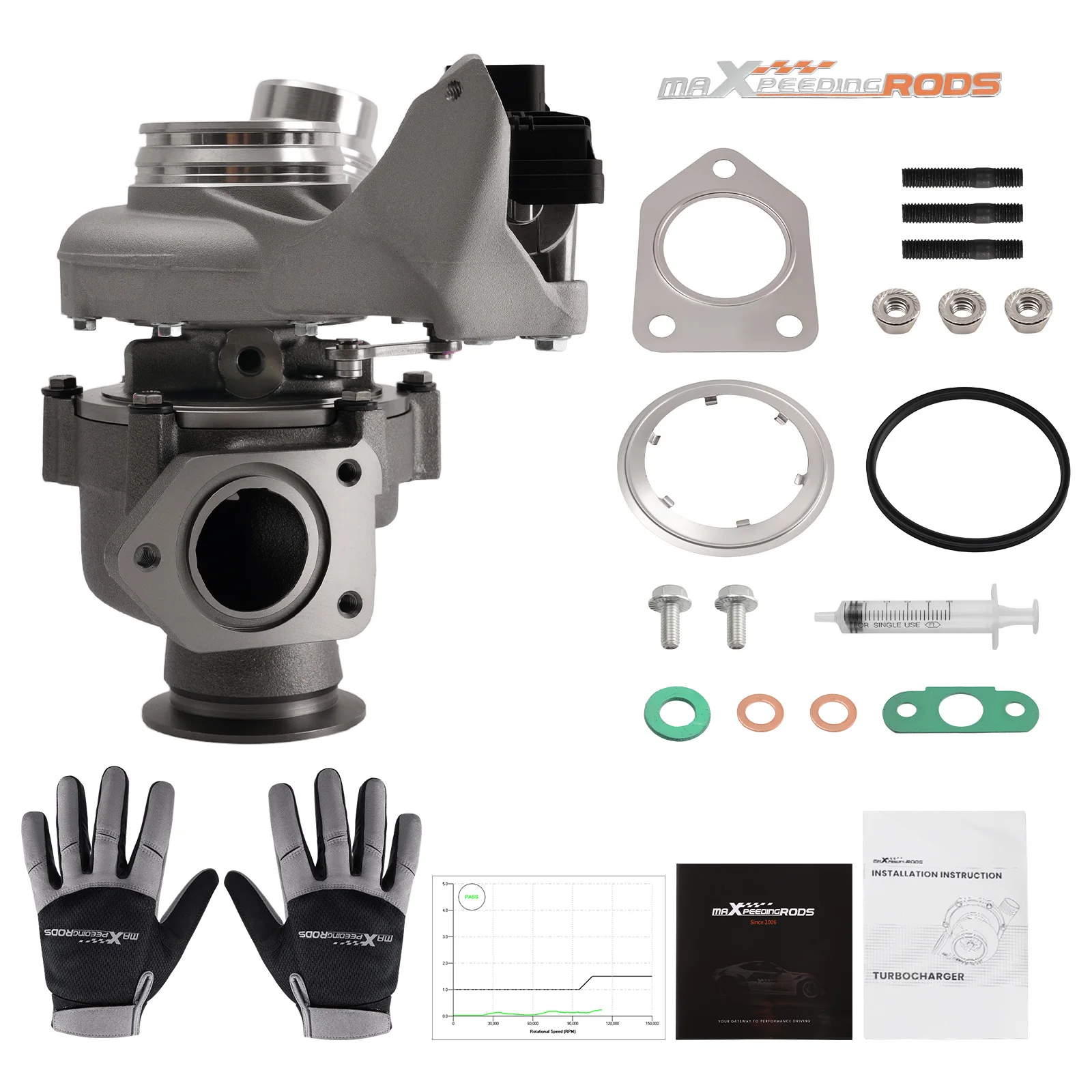 

MaXpeedingrods NEW Billet Turbo For BMW 120d 220d 320d 420d 520d X3 X1 2.0 D F25 E84 120/135kw