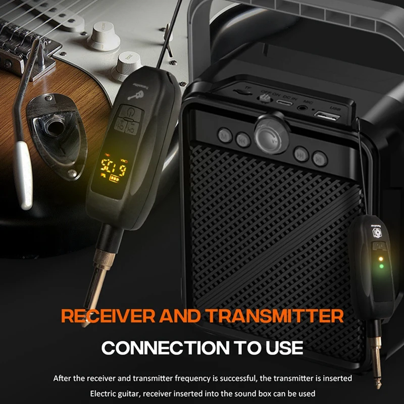 กีตาร์ไร้สายไฟฟ้า Blowpipe GD10 เสียงดิจิตอลเครื่องส่งสัญญาณ Stage Instrument การบันทึก, ทนทาน