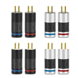 QYFANG flat head pure copper 5 Maijin 0.78 plug UM3X W4R UE18 0.78mm metal plug