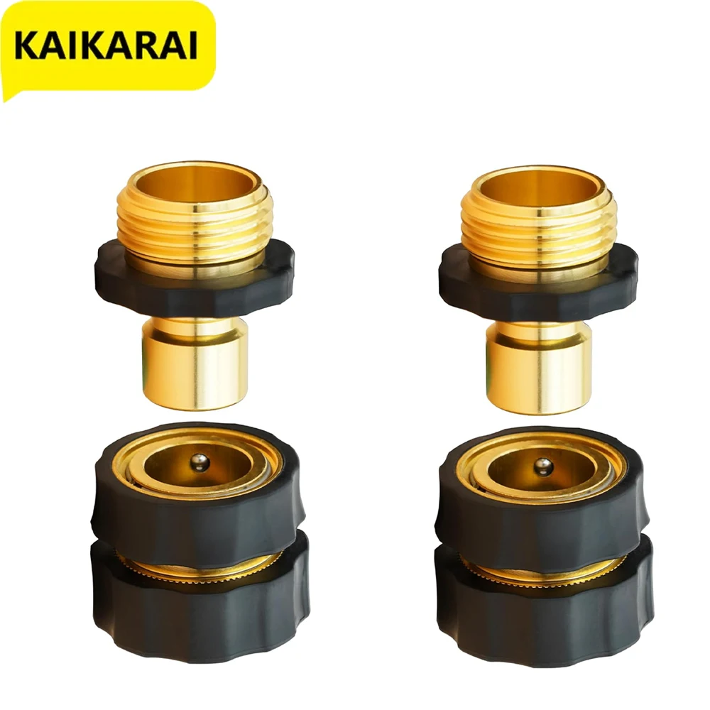 Garden Hose Quick Connector 3/4 Inch Male and Female Garden Hose Connector Quick Connector Garden Hose Accessories