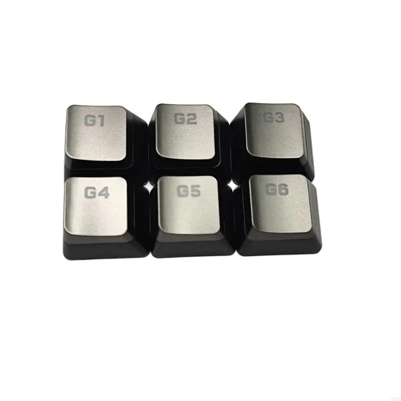 6PCS G1G2G3G4G5G6 Macro Keycap ABS Backlit Macro Key Caps for CorsairK95 K100  Gaming Keyboards