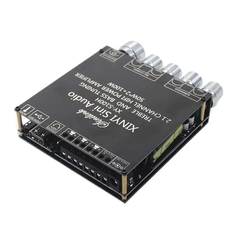 XY-S100H 2.1 Channel Bluetooth Audio Power Amplifier Module High and Low Bass Subwoofer