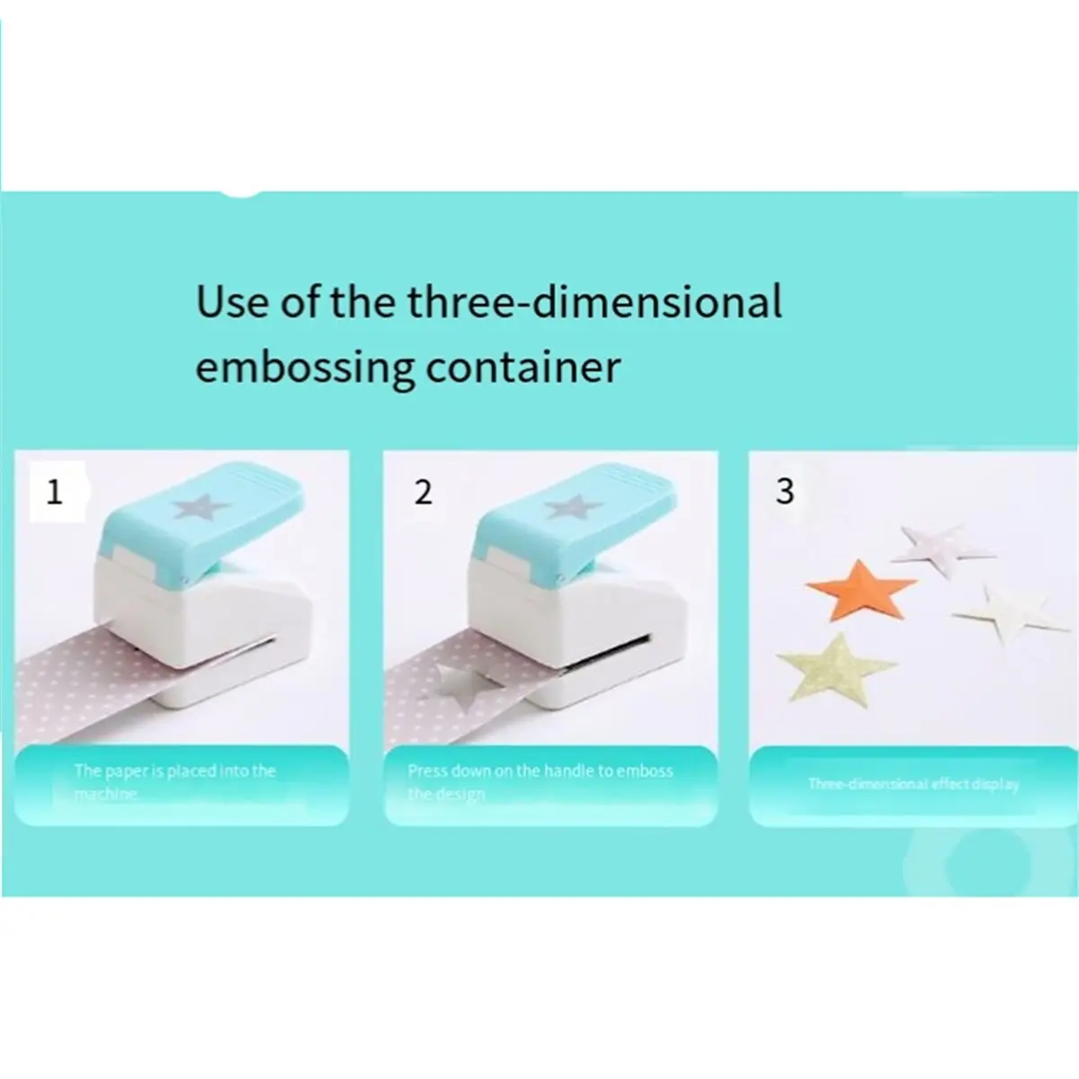 Best of 2026 3D Star Embossing Punch Create 3D Paper Punches Score Tool for Scrapbooking Journaling Paper Crafts DIY Card Making