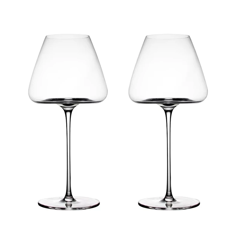 720 مللي قاع مقعر كبير مصنوع يدويًا كأس نبيذ أحمر كريستال بورجوندي بوردو كأس فني كبير لتذوق البطن