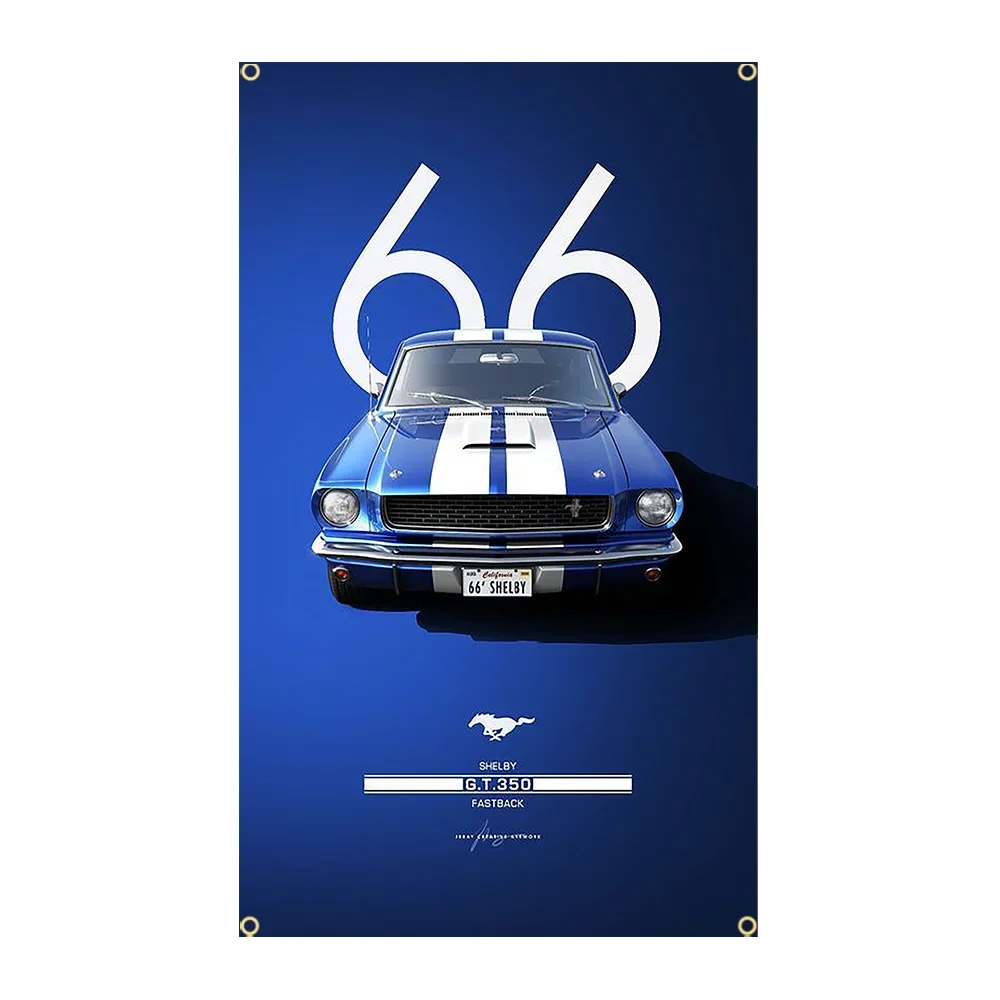 FLAGap 3x5FT Racing M-Mustangs JDMs Car Flag Flag applicable to Garage or Outdoor For Decoration