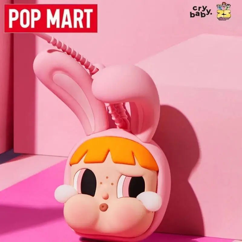 البوب مارت Crybaby X The Powerpuff الفتيات سلسلة مرآة قلادة معلقة ملحق العصرية الطرفية صندوق أعمى لعبة لطيف أنيمي الشكل