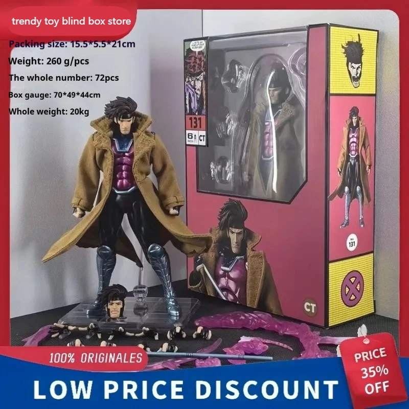 

【Factory Outlet】In Stock Ct Toys Gambit Figure Mafex 131 X-Men Wolverine Shf Anime Action Figure Figurine Statue Model Toys Gift