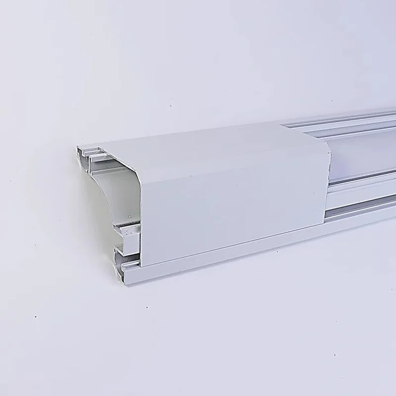 Único Luminoso Gesso Linear Lâmpada, Lâmpadas LED Teto, Perfil De Alumínio, 1m, Moldagem De Luz Indireta