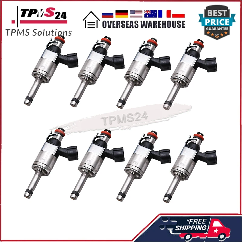 8PCS Fuel Injectors JR3E-9G929-BA JR3E9G929BA CM5265 For Ford F-150 5.0L V8 2018-2020 Ford Mustang 5.0L V8 2018-2020