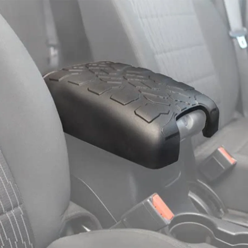 Car Rubber Armrest Cover Pet Protector Pad Center Console Arm Rest Cushion For Jeep Wrangler JK 2011-2017