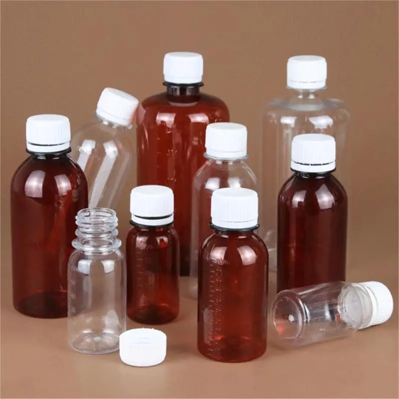 Scale Marking Convenient Storing Robust Durable Clear Plastic Bottles Water Agent Storage Quality Plastic Pet Sampling Bottles