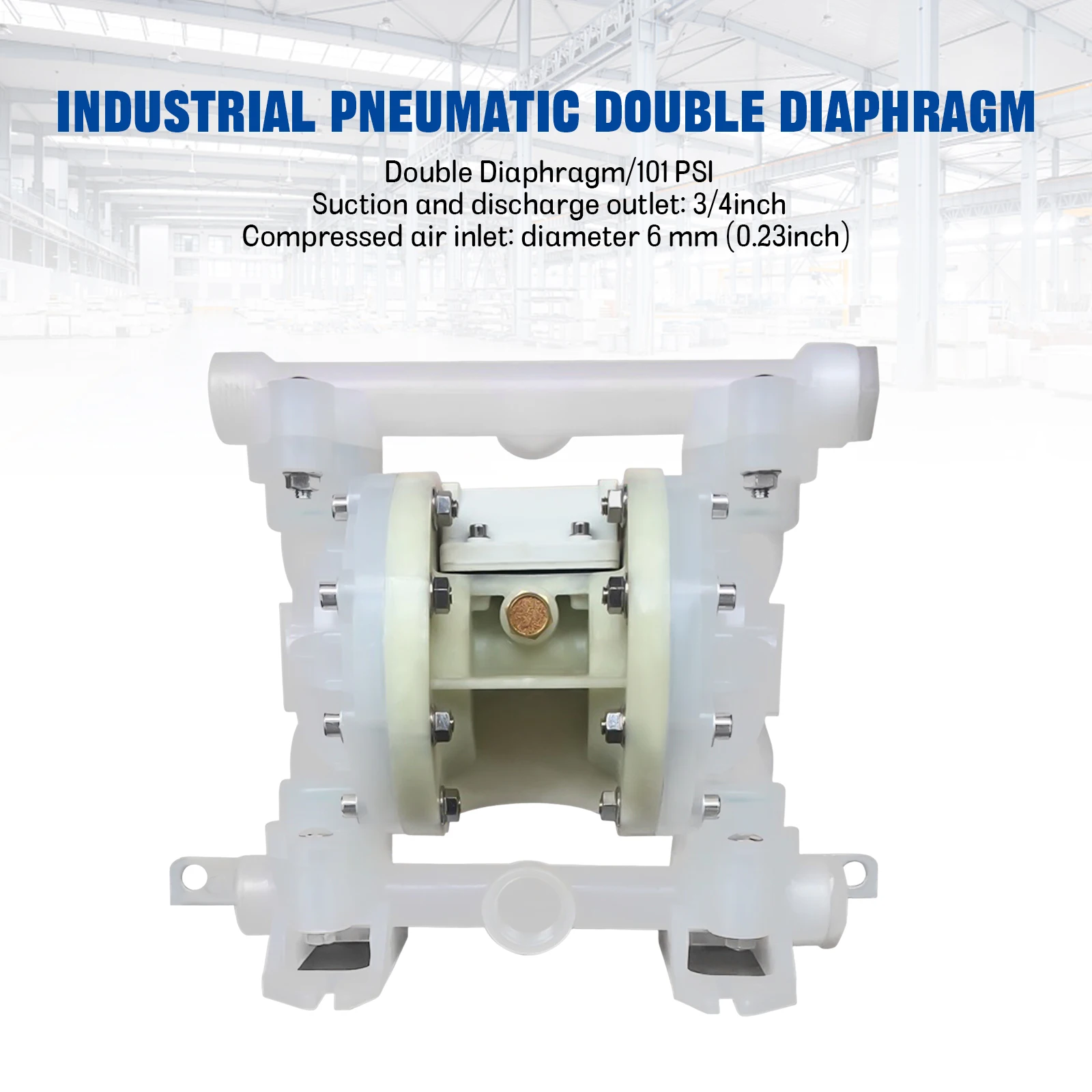 Efficiency Diaphragm Pump Valve Body Heat Resistance for Liquid Pumping Peanut Butter, Chocolate,Pigments ect. 4mm Diameter