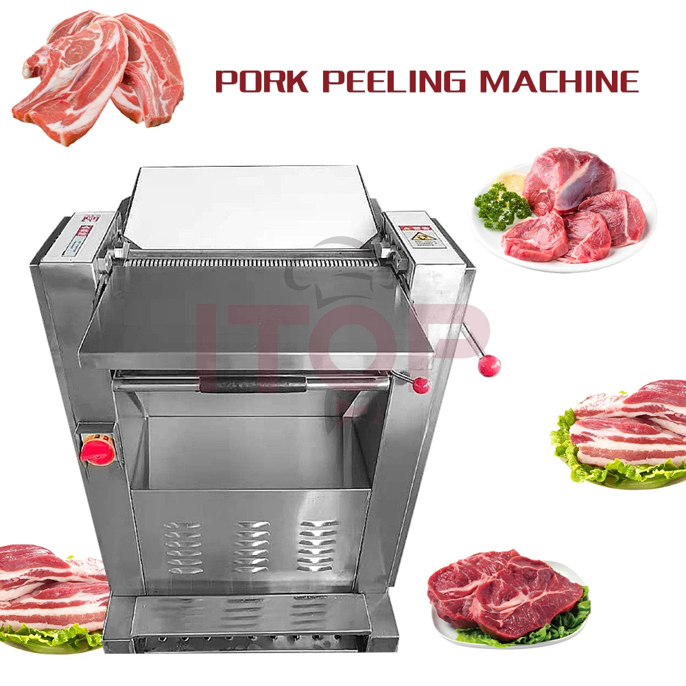 Itop 304 لوح من الفولاذ المقاوم للصدأ خنزير لحم الخنزير آلة تقشير الجلد التجارية آلة تقشير الجلد لحم الخنزير #6