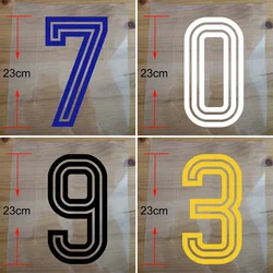 Runway Style Number Hot Transfer Sticker Personalized number customization Iron on Patch Letter thermal Transfer Number