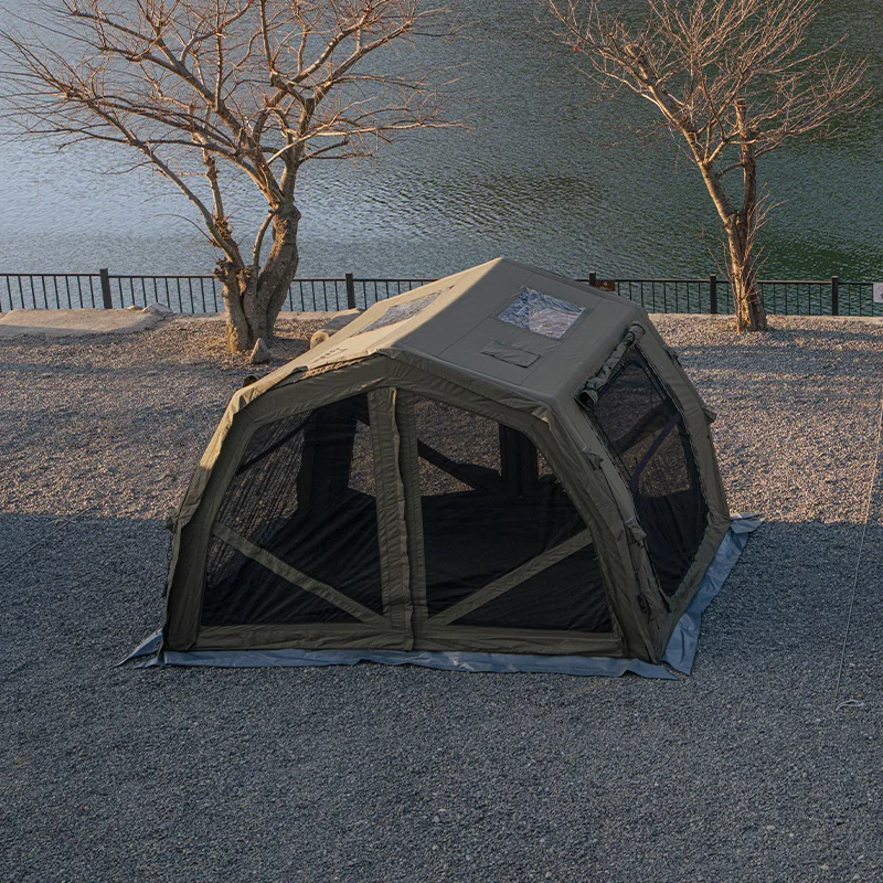 

Надувная палатка Coody 10.0 Pro Air Tent – армейский зеленый цвет, всесезонная, оптовая продажа, водонепроницаемая, складная, для кемпинга на открытом воздухе, хлопковая