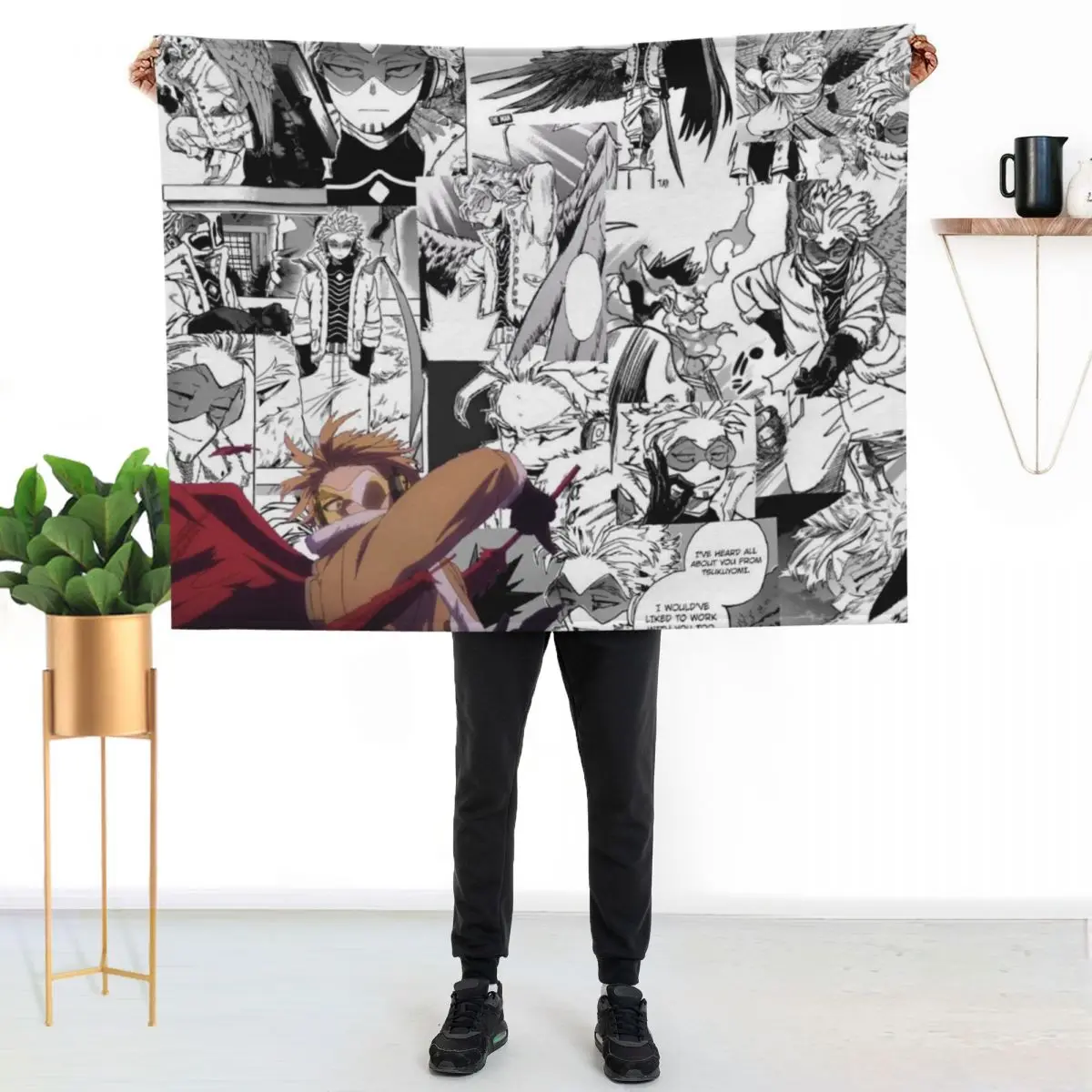 

Hawks Panels Plus Ultra Version Throw Blanket Stylish Couch Blanket for Home Living Room