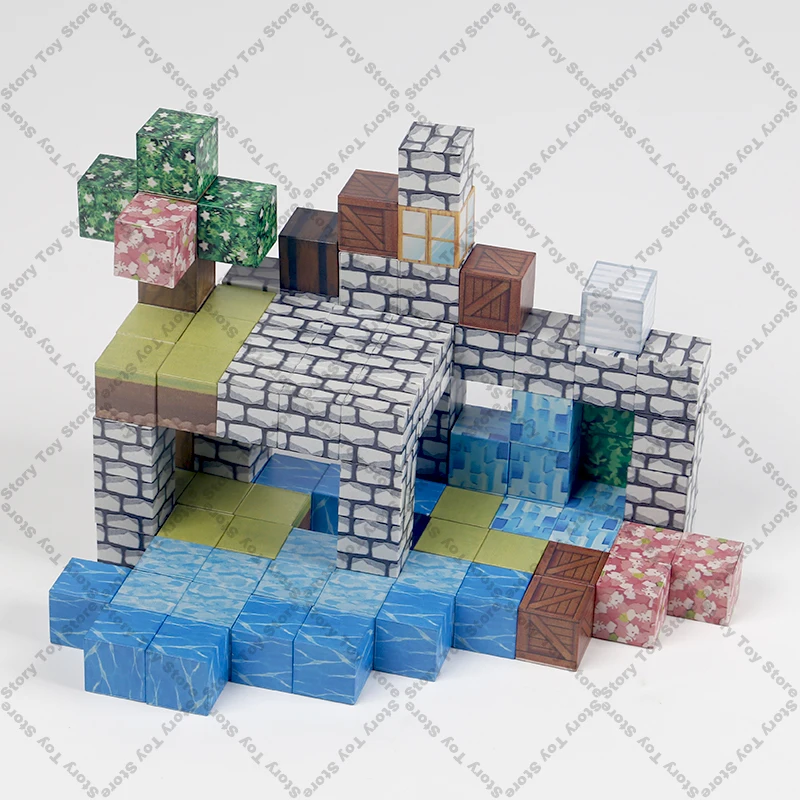 Magnetic Building Blocks Magnet Set Education Toys STEM Montessori Stacking Cube Construction Christmas Gift For Kid Boy