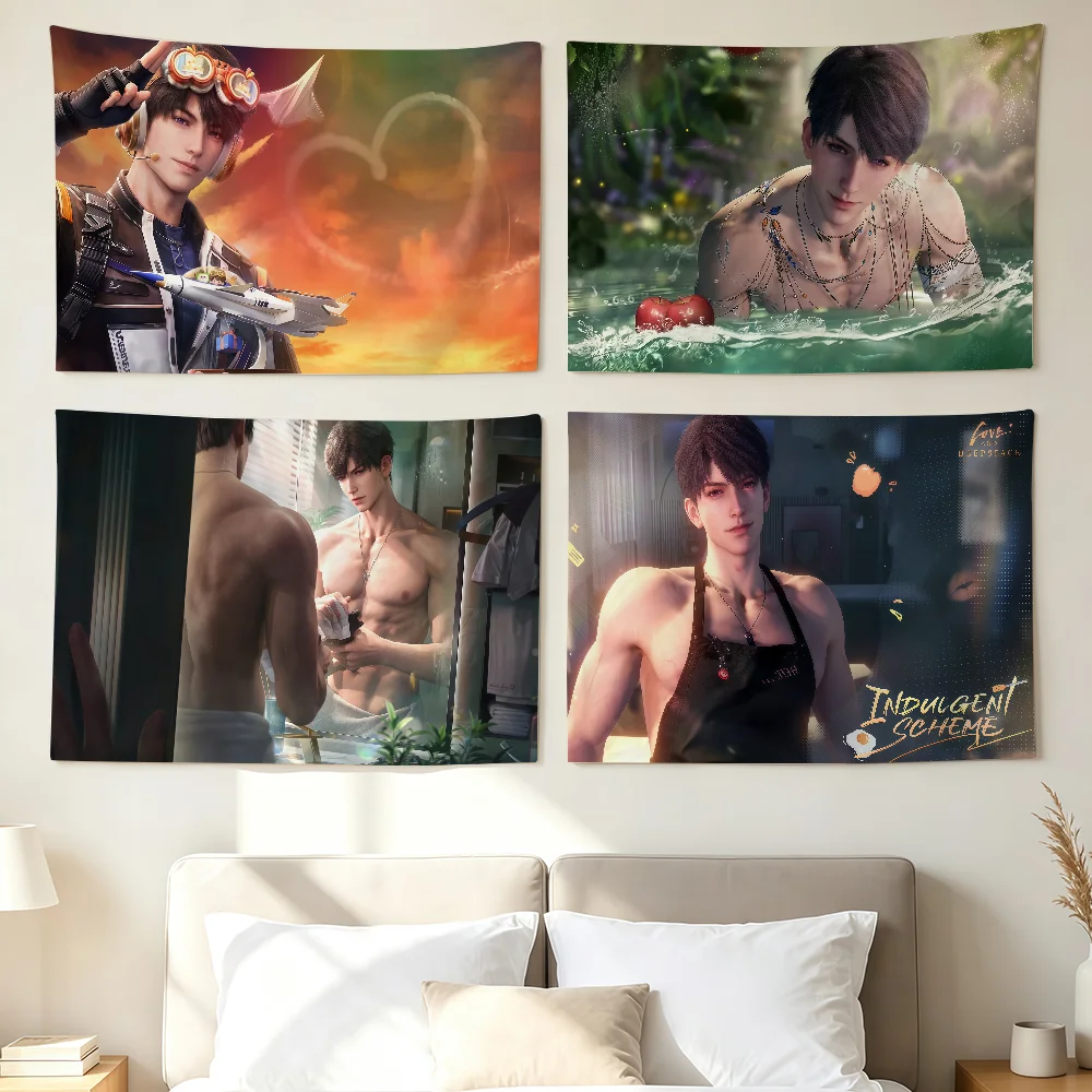 Game Love And Deepspace Caleb Flag Wall Decorations Home Decor Suitable For Living Rooms Bedrooms Dormitories Parties Holidays