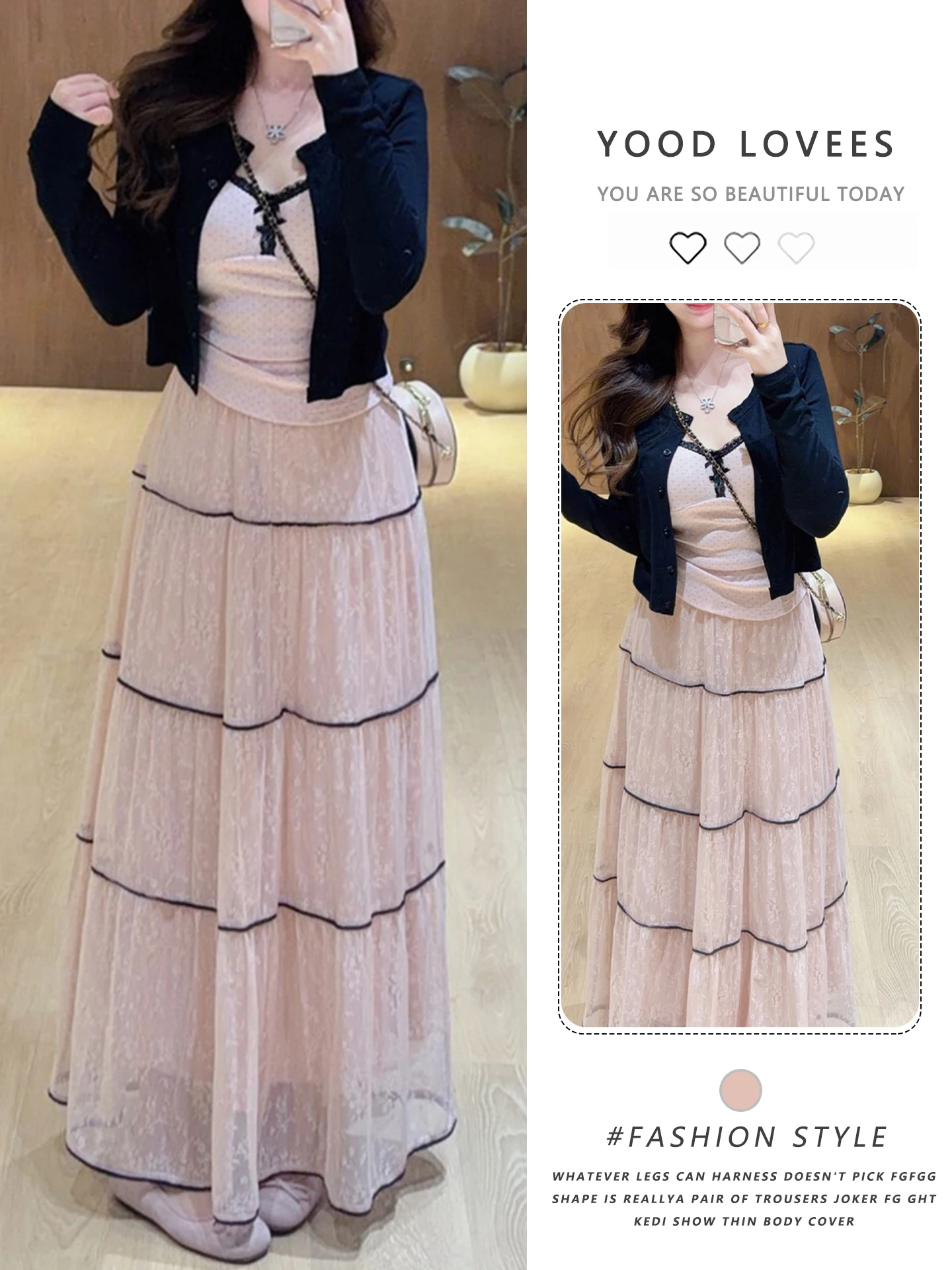

Fashionable High Waist Slim Fit Vest Cardigan Set Women's Spring Autumn New Style Three Piece Trendy Skirt Ensemble
