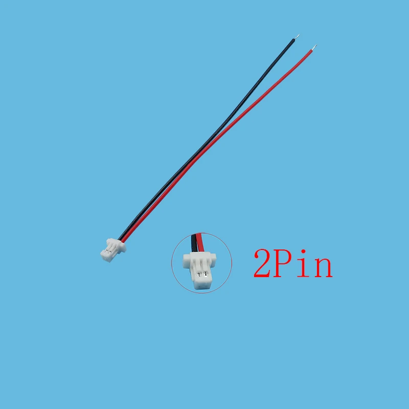 10 Stück Mini SH 1,0 mm Rastermaß Einzel-Buchsenstecker JST SH 1 mm 2/3/4/5/6/7/8-polige Klemmen Stecker mit 10 cm elektronischen Kabeln – Detail 2