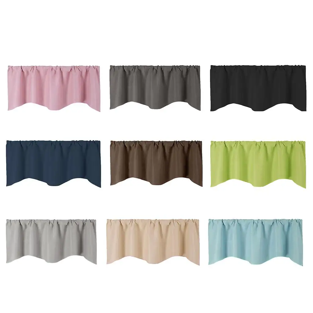 Elegant Window Valances - Stylish Curtain for Small in Bathrooms, Living Rooms, and Kitchens