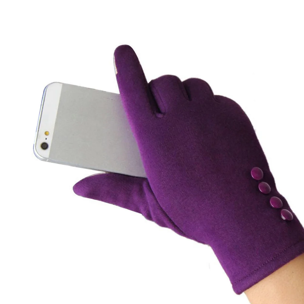 

Touch Screen Warm Women Non-slip Cycling for Cold Weather Hand Warming Winter Sports Gloves Sweat Absorbent Anti-splashing Water